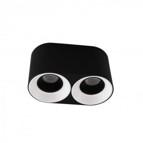 DK3096-BW+BK Светильник накладной IP 20, 10 Вт, GU5.3, LED, черно-белый/черный, пластик в Сургуте - surgut.mebel24.online | фото