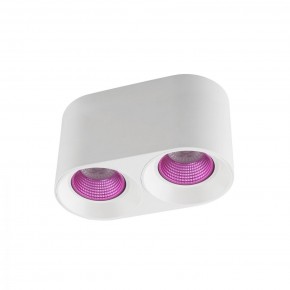 DK3096-WH+PI Светильник накладной IP 20, 10 Вт, GU5.3, LED, белый/розовый, пластик в Сургуте - surgut.mebel24.online | фото