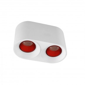 DK3096-WH+RD Светильник накладной IP 20, 10 Вт, GU5.3, LED, белый/красный, пластик в Сургуте - surgut.mebel24.online | фото 1
