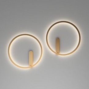 DK5035-SG Бра ROUND со светодиодом, IP20, 24W, 3000/4000/6500K, матовое золото, алюминий в Сургуте - surgut.mebel24.online | фото 7
