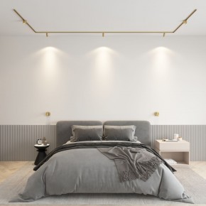 DK5072-SB Бра SHINE WALL со светодиодом, D104*H68, IP20, 3000К, 3W, RA?90, сатинированная латунь, алюминий в Сургуте - surgut.mebel24.online | фото 4