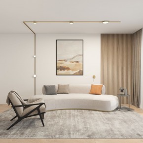 DK5072-SB Бра SHINE WALL со светодиодом, D104*H68, IP20, 3000К, 3W, RA?90, сатинированная латунь, алюминий в Сургуте - surgut.mebel24.online | фото 5