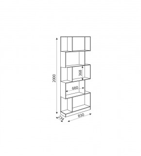 Дуглас (подростковая) М05 Стеллаж в Сургуте - surgut.mebel24.online | фото 2