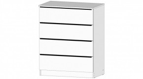 ЭЛЕГАНТ Комод 4 ящика (белый) в Сургуте - surgut.mebel24.online | фото