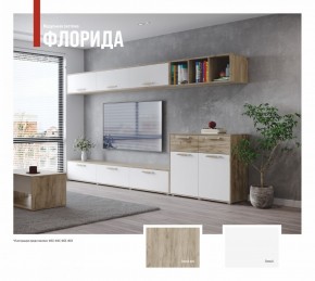 ФЛОРИДА Гостиная (модульная) дуб серый/белый в Сургуте - surgut.mebel24.online | фото