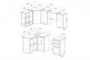 ГЛОРИЯ Кухонный гарнитур Оптима 5 (1200*2000 мм) в Сургуте - surgut.mebel24.online | фото 2