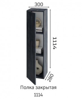 ХЛОЯ Гостиная (Дуб Вотан/Обсидиан) модульная в Сургуте - surgut.mebel24.online | фото 4
