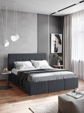 Интерьерная Кровать Рио 1.6 Ортопед на опорах Серый в Сургуте - surgut.mebel24.online | фото