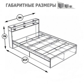 Камелия Кровать 0900, цвет белый, ШхГхВ 93,5х217х78,2 см., сп.м. 900х2000 мм., без матраса, основание есть в Сургуте - surgut.mebel24.online | фото 5