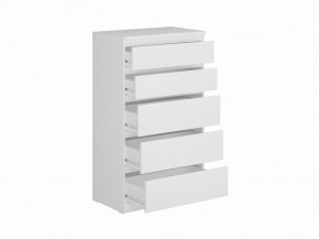 Комод КАСТОР с пятью ящиками, цвет белый в Сургуте - surgut.mebel24.online | фото 2