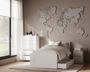 Комод КАСТОР с пятью ящиками, цвет белый в Сургуте - surgut.mebel24.online | фото 3