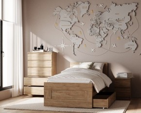 Комод КАСТОР с пятью ящиками, цвет Дуб Сонома в Сургуте - surgut.mebel24.online | фото 3