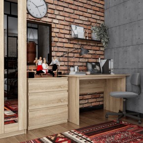Комод КАСТОР с тремя ящиками, цвет Дуб Сонома в Сургуте - surgut.mebel24.online | фото 3