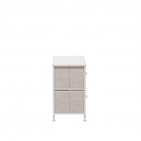 Комод Leset Линкс 2 ящ. (к/з), Каркас Белый, ящики Белые в Сургуте - surgut.mebel24.online | фото 4