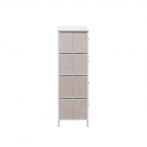 Комод Leset Линкс 4 ящ. (к/з), Каркас Белый, ящики Белые в Сургуте - surgut.mebel24.online | фото 4