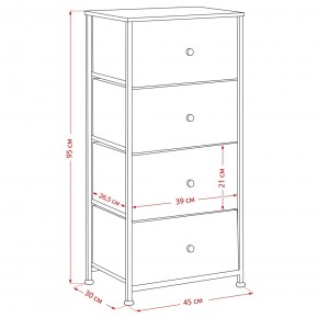 Комод Leset Линкс 4 ящика (МДФ) в Сургуте - surgut.mebel24.online | фото 12