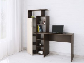 Компьютерный Стол Квартет-7 Дуб молочный/Венге в Сургуте - surgut.mebel24.online | фото