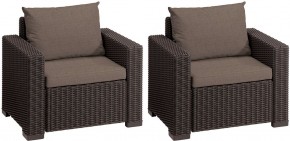 Комплект кресел Калифорния (California chair) коричневые в Сургуте - surgut.mebel24.online | фото 2