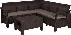 Комплект мебели угловой Корфу Релакс Сет (CORFU II RELAX SET) коричневый в Сургуте - surgut.mebel24.online | фото 2