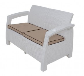 Комплект уличной мебели Yalta Premium Terrace Set (Ялта) белый (+подушки под спину) в Сургуте - surgut.mebel24.online | фото 2