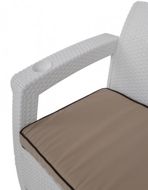 Комплект уличной мебели Yalta Premium Terrace Triple Set (Ялта) белый (+подушки под спину) в Сургуте - surgut.mebel24.online | фото 5