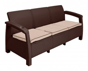 Комплект уличной мебели Yalta Premium Terrace Triple Set (Ялта) шоколадный (+подушки под спину) в Сургуте - surgut.mebel24.online | фото 3