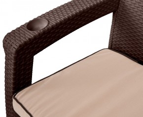 Комплект уличной мебели Yalta Premium Terrace Triple Set (Ялта) шоколадный (+подушки под спину) в Сургуте - surgut.mebel24.online | фото 4