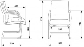 Кресло Бюрократ T-9927SL-LOW-V/BLACK в Сургуте - surgut.mebel24.online | фото 4