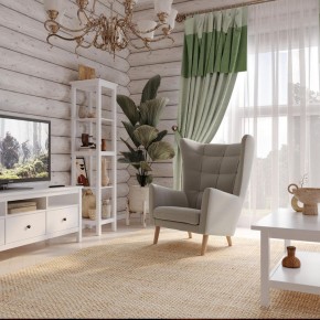 Кресло для отдыха Саари светло-серое, ткань рогожка в Сургуте - surgut.mebel24.online | фото 4