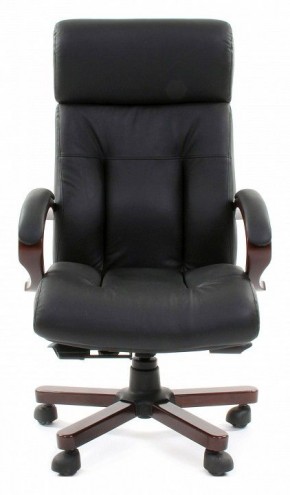 Кресло для руководителя Chairman 421 черный/орех темный, черный в Сургуте - surgut.mebel24.online | фото 2
