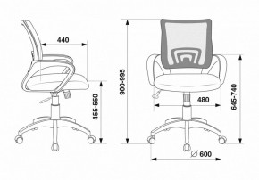 Кресло компьютерное CH-695N/R/TW-11 в Сургуте - surgut.mebel24.online | фото 12