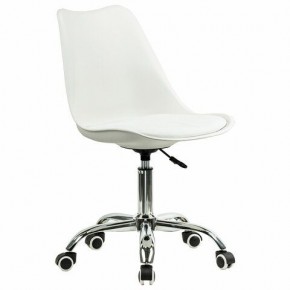 Кресло стул BRABIX "Eames MG-310 CH", хром, пластик белый, экокожа белая, 532923 в Сургуте - surgut.mebel24.online | фото 2