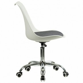 Кресло стул BRABIX "Eames MG-310 CH", хром, пластик белый, ткань серая, 532924 в Сургуте - surgut.mebel24.online | фото 3