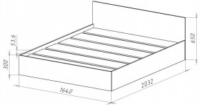 НИЦЦА-14 Кровать 1600 с настилом ЛДСП (НЦ.14) в Сургуте - surgut.mebel24.online | фото 3