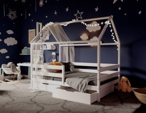 Кровать-домик 80*160 Белый в Сургуте - surgut.mebel24.online | фото