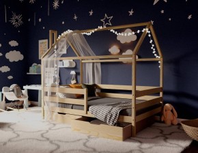Кровать-домик 80*190 без покраски в Сургуте - surgut.mebel24.online | фото