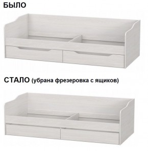 Кровать КР 1 Серия 2 + основание ДСП Лайт 0.9х2.0 (Ясень Анкор светлый) в Сургуте - surgut.mebel24.online | фото 2