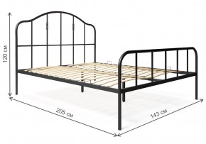 Кровать Милена 140х200 черная в Сургуте - surgut.mebel24.online | фото