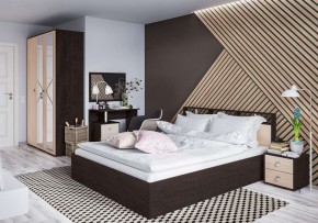Кровать Ненси-2 1.6 Настил из ДСП 2с венге/дуб молочный в Сургуте - surgut.mebel24.online | фото 2