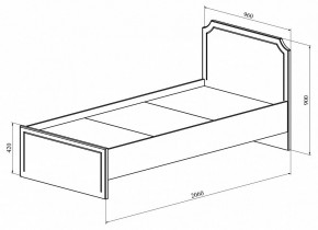 Кровать односпальная ДримСтар ДС-50 в Сургуте - surgut.mebel24.online | фото 3