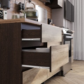 Кухня Энигма 1.6 м (венге/дуб каньон) в Сургуте - surgut.mebel24.online | фото 2