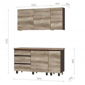 Кухня Энигма 1.6 м (венге/дуб каньон) в Сургуте - surgut.mebel24.online | фото 5