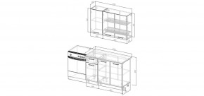 Кухонный гарнитур Антик 1200 (Стол. 38мм) в Сургуте - surgut.mebel24.online | фото 2