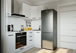 Кухонный гарнитур Белый Глянец 2200*1000 (Стол. 26мм) в Сургуте - surgut.mebel24.online | фото 1