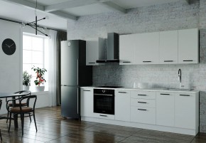 Кухонный гарнитур Белый Глянец 2800 (Стол. 38мм) в Сургуте - surgut.mebel24.online | фото 1