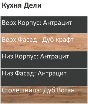 Кухонный гарнитур Дели 1000 (Стол. 26мм) в Сургуте - surgut.mebel24.online | фото 3