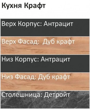 Кухонный гарнитур Крафт 2200 (Стол. 26мм) в Сургуте - surgut.mebel24.online | фото 3