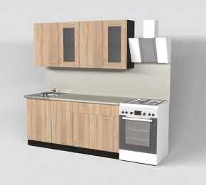 Кухонный гарнитур Симона демо 1700 (Венга/Дуб Сонома) в Сургуте - surgut.mebel24.online | фото 1