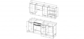 Кухонный гарнитур Старое Дерево 2000 (Стол. 26мм) в Сургуте - surgut.mebel24.online | фото 2