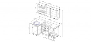 Кухонный гарнитур угловой Капри 1000*1800 (Стол. 26мм) в Сургуте - surgut.mebel24.online | фото 2